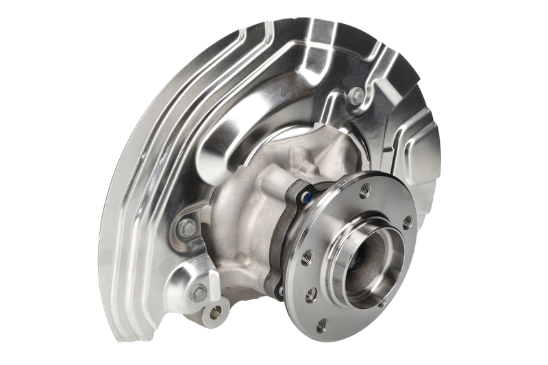 Steering knuckle set, suspension
