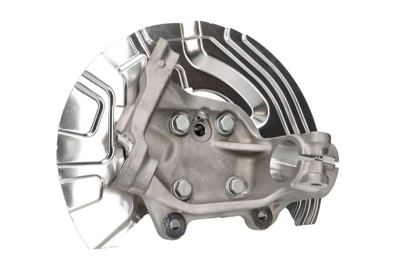Steering knuckle set, suspension