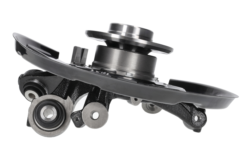 Steering knuckle set, suspension
