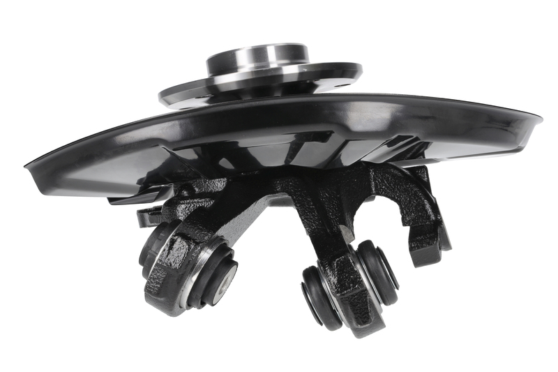 Steering knuckle set, suspension