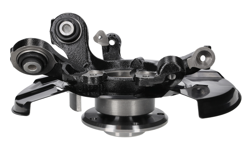 Steering knuckle set, suspension
