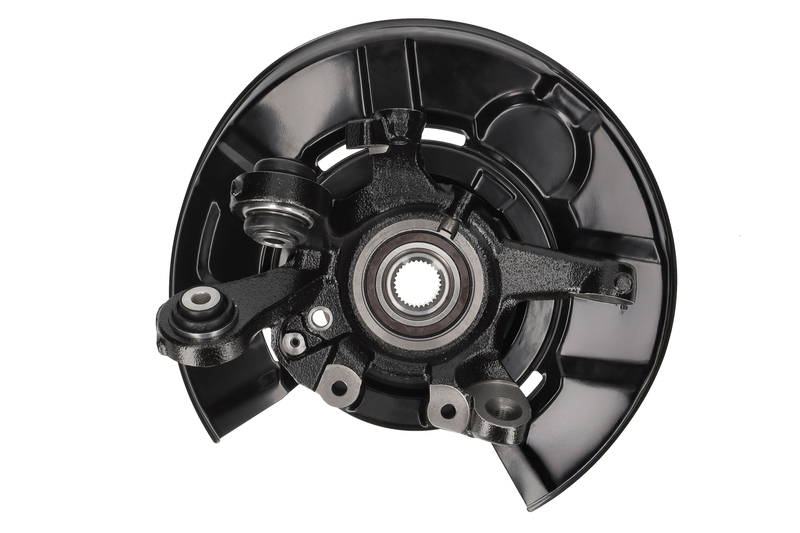 Steering knuckle set, suspension