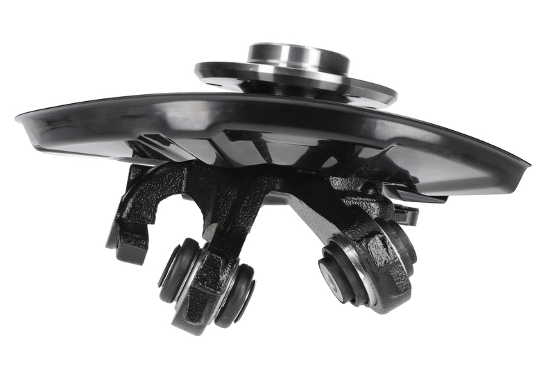Steering knuckle set, suspension