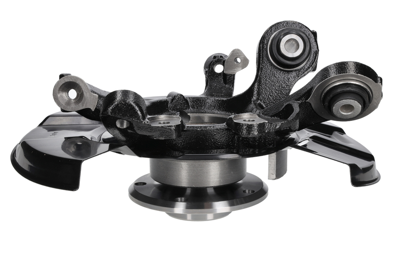 Steering knuckle set, suspension