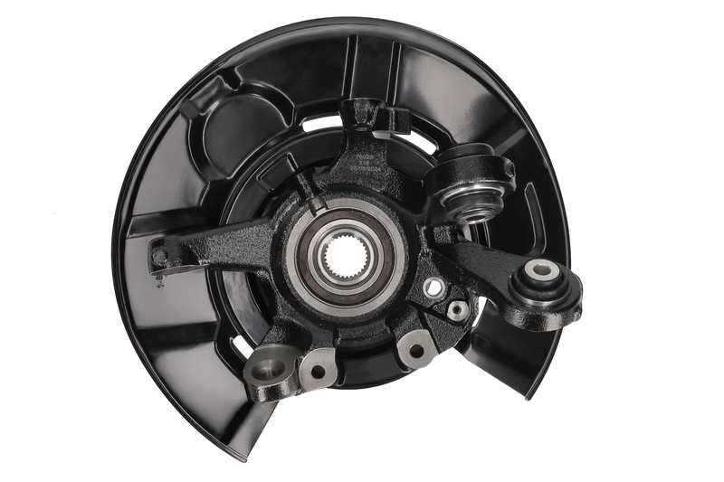 Steering knuckle set, suspension