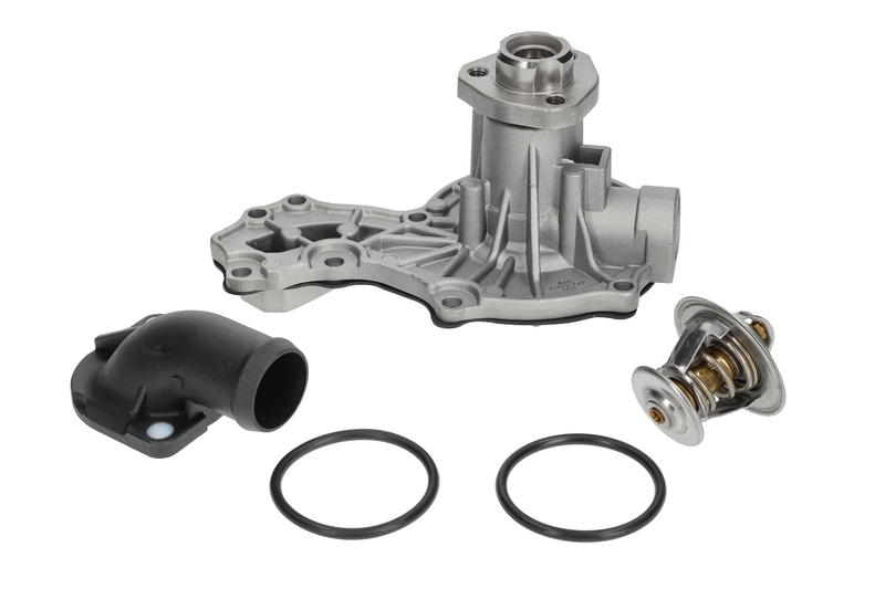 Water pump set, engine cooling