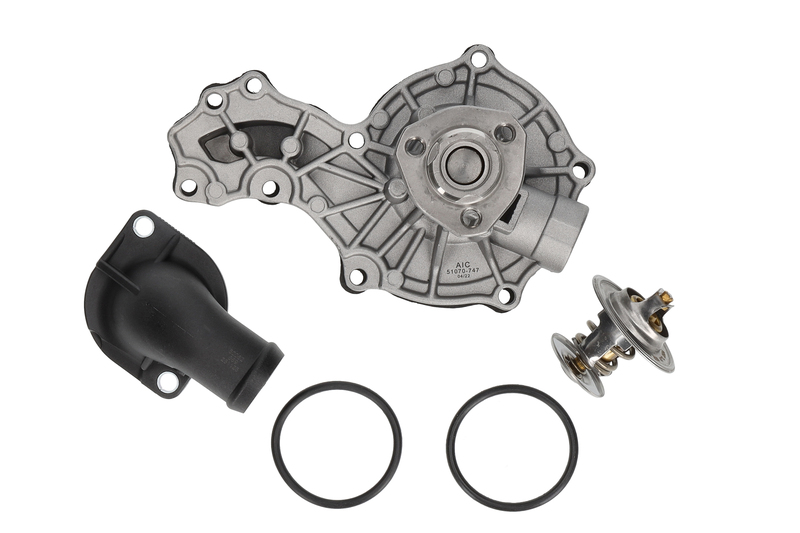Water pump set, engine cooling